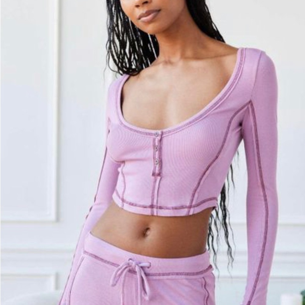 Out from under sweet dreams pink long sleeve top